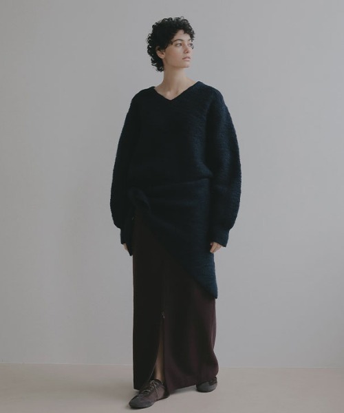 ETRE TOKYO（エトレトウキョウ）の「ダブルジップIラインロングスカート（スカート・レディース・ワイン/グレー・S/M）」の10枚目の写真