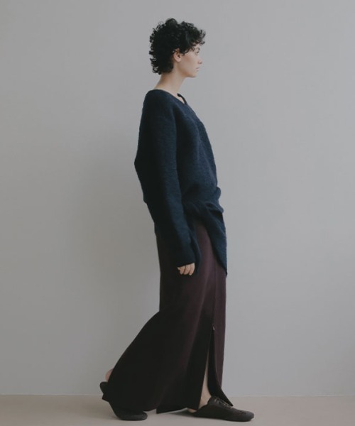 ETRE TOKYO（エトレトウキョウ）の「ダブルジップIラインロングスカート（スカート・レディース・ワイン/グレー・S/M）」の11枚目の写真