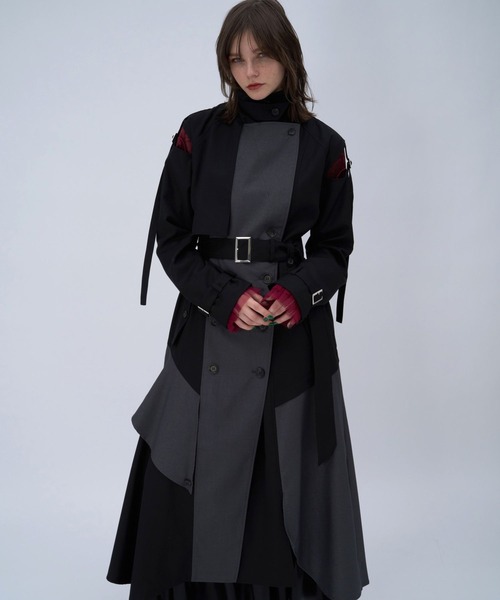 HARE ハレ トレンチコート 黒 Sサイズ サイコウチクトレンチコート(HARE)（トレンチコート）｜HARE（ハレ）の