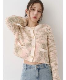 CALNAMUR | ファンシーヤーンクラシカルニットカーディガン(カーディガン/ボレロ)