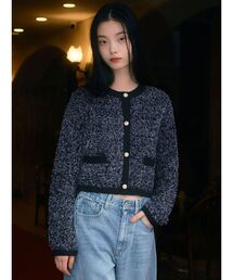 CALNAMUR | ファンシーヤーンクラシカルニットカーディガン(カーディガン/ボレロ)