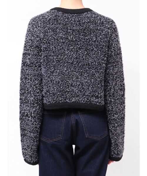 CALNAMUR（カルナムール）の「ファンシーヤーンクラシカルニットカーディガン（カーディガン/ボレロ・レディース・その他1/ブラック/ピンク・FREE）」の16枚目の写真