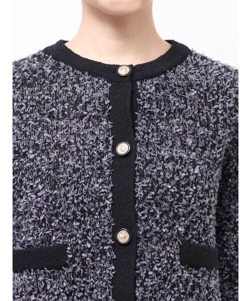 CALNAMUR（カルナムール）の「ファンシーヤーンクラシカルニットカーディガン（カーディガン/ボレロ・レディース・その他1/ブラック/ピンク・FREE）」の15枚目の写真