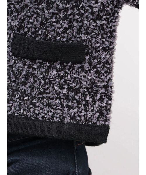 CALNAMUR（カルナムール）の「ファンシーヤーンクラシカルニットカーディガン（カーディガン/ボレロ・レディース・その他1/ブラック/ピンク・FREE）」の13枚目の写真