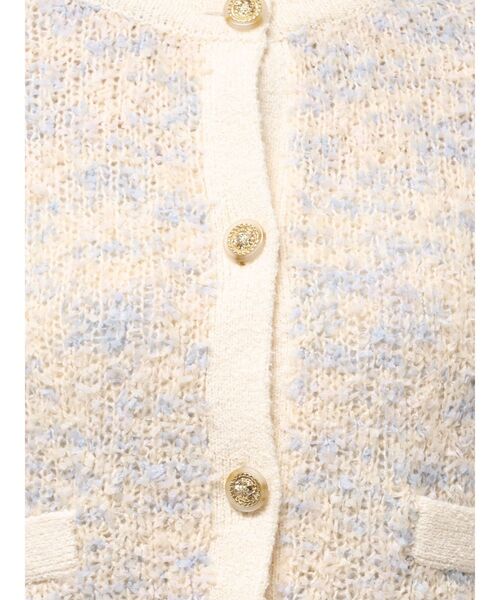 CALNAMUR（カルナムール）の「ファンシーヤーンクラシカルニットカーディガン（カーディガン/ボレロ・レディース・その他1/ブラック/ピンク・FREE）」の7枚目の写真