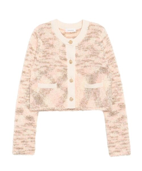 CALNAMUR（カルナムール）の「ファンシーヤーンクラシカルニットカーディガン（カーディガン/ボレロ・レディース・その他1/ブラック/ピンク・FREE）」の4枚目の写真