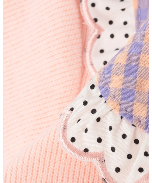 baby cheer（ベイビーチアー）の「りんごポシェットトレーナー（スウェット・キッズ・ピンク/マルチ/ホワイト系・110cm/100cm/90cm/120cm/80ｃｍ）」の10枚目の写真