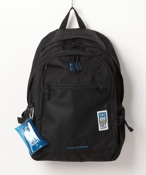 MEI OCEAN（メイオーシャン）の「ラバーケース付き MEIOCEAN リュック 大容量 軽量 36L 62124（バックパック/リュック・レディース・ブラック×ホワイト/ブラック×ブラック/ブラック×ブルー・FREE）」の3枚目の写真