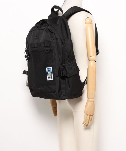 MEI OCEAN（メイオーシャン）の「ラバーケース付き MEIOCEAN リュック 大容量 軽量 36L 62124（バックパック/リュック・レディース・ブラック×ホワイト/ブラック×ブラック/ブラック×ブルー・FREE）」の7枚目の写真