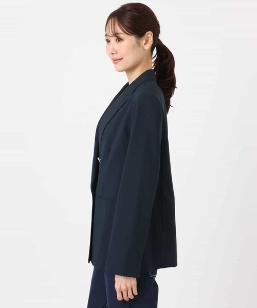 MK MICHEL KLEIN（エムケーミッシェルクラン）の「[洗える]ダブルブレストジャケット（テーラードジャケット・レディース・ネイビー/ベージュ・38）」の20枚目の写真