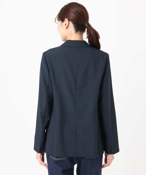 MK MICHEL KLEIN（エムケーミッシェルクラン）の「[洗える]ダブルブレストジャケット（テーラードジャケット・レディース・ネイビー/ベージュ・38）」の19枚目の写真