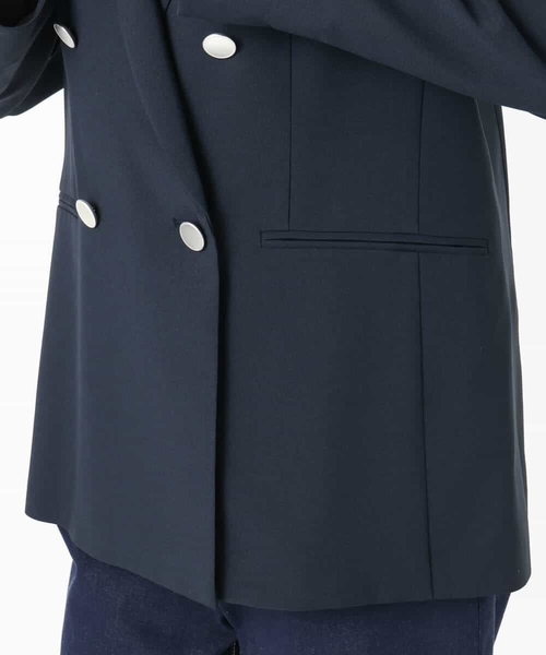 MK MICHEL KLEIN（エムケーミッシェルクラン）の「[洗える]ダブルブレストジャケット（テーラードジャケット・レディース・ネイビー/ベージュ・38）」の15枚目の写真