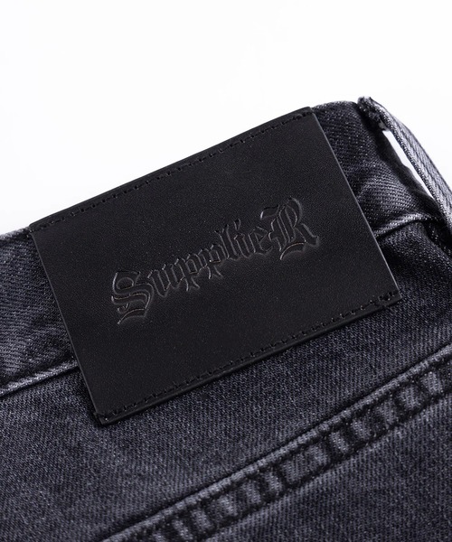 SUPPLIER(サプライヤー)の「SUPPLIER/サプライヤー Curve Switching Baggy Denim Pants フリンジ バギーデニムパンツ(デニムパンツ・メンズ・ブラック・M/L)」の14枚目の写真