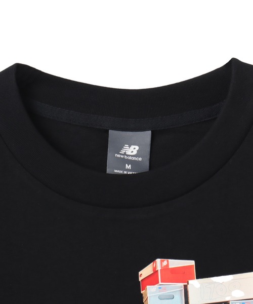 NEW BALANCE(ニューバランス)の「New Balance Boxes T-Shirt / ニューバランス ボックス Tシャツ(Tシャツ/カットソー・メンズ・グレー/ブラック・S/M/L/XL/XXL)」の7枚目の写真