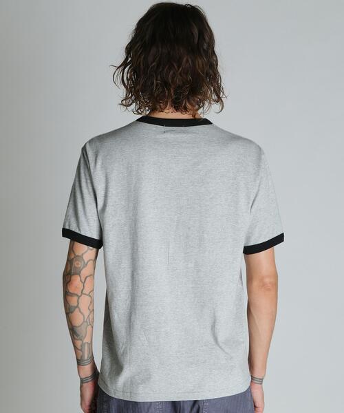 schott（ショット）の「Schott/ショット/TRUST RUST RINGER T-SHIRT/トラスト ラスト リンガー Tシャツ（Tシャツ/カットソー・メンズ・ネイビー/ブラック・2XL/XL/L/M）」の5枚目の写真