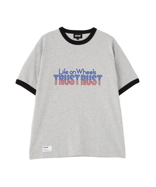 schott（ショット）の「Schott/ショット/TRUST RUST RINGER T-SHIRT/トラスト ラスト リンガー Tシャツ（Tシャツ/カットソー・メンズ・ネイビー/ブラック・2XL/XL/L/M）」の9枚目の写真