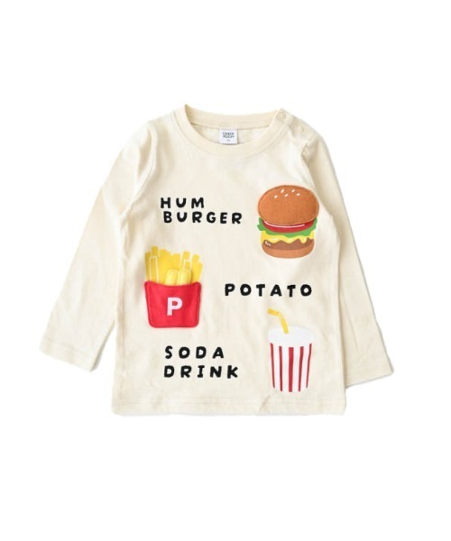 CHEEK ROOM（チークルーム）の「CHEEK ROOM/チークルーム キッズセットロングＴシャツ（Tシャツ/カットソー・キッズ・アイボリー/サックスブルー/ラベンダー・120cm/130cm/80ｃｍ/90cm/100cm/110cm）」の2枚目の写真