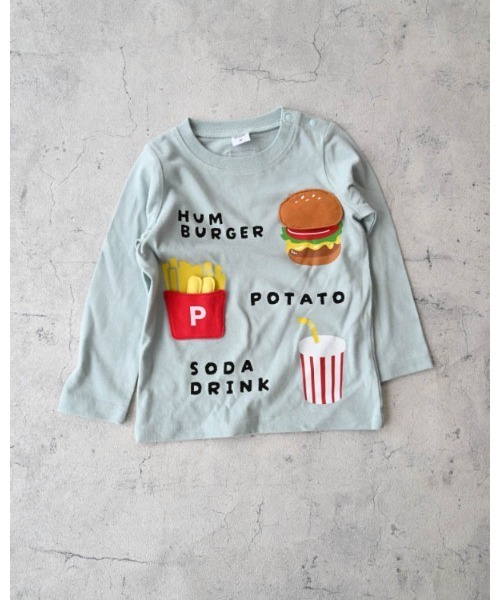 CHEEK ROOM（チークルーム）の「CHEEK ROOM/チークルーム キッズセットロングＴシャツ（Tシャツ/カットソー・キッズ・アイボリー/サックスブルー/ラベンダー・120cm/130cm/80ｃｍ/90cm/100cm/110cm）」の12枚目の写真