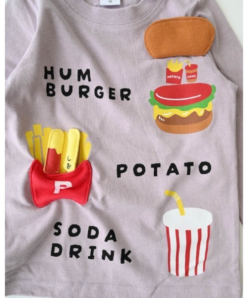 CHEEK ROOM（チークルーム）の「CHEEK ROOM/チークルーム キッズセットロングＴシャツ（Tシャツ/カットソー・キッズ・アイボリー/サックスブルー/ラベンダー・120cm/130cm/80ｃｍ/90cm/100cm/110cm）」の18枚目の写真