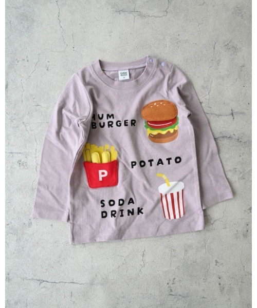 CHEEK ROOM（チークルーム）の「CHEEK ROOM/チークルーム キッズセットロングＴシャツ（Tシャツ/カットソー・キッズ・アイボリー/サックスブルー/ラベンダー・120cm/130cm/80ｃｍ/90cm/100cm/110cm）」の13枚目の写真