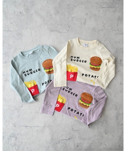 CHEEK ROOM（チークルーム）の「CHEEK ROOM/チークルーム キッズセットロングＴシャツ（Tシャツ/カットソー・キッズ・アイボリー/サックスブルー/ラベンダー・120cm/130cm/80ｃｍ/90cm/100cm/110cm）」の14枚目の写真