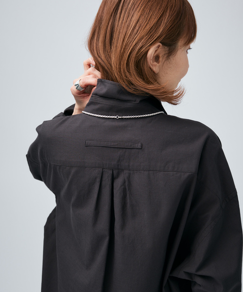 VERMEIL par iena（ヴェルメイユパーイエナ）の「TICCA ティッカ 別注スクエアビッグシャツ uni 0261401012（シャツ/ブラウス・レディース・A/ブラウン・FREE）」の7枚目の写真