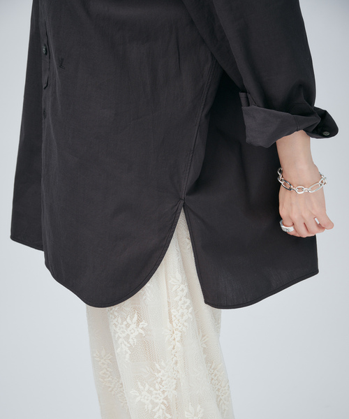 VERMEIL par iena（ヴェルメイユパーイエナ）の「TICCA ティッカ 別注スクエアビッグシャツ uni 0261401012（シャツ/ブラウス・レディース・A/ブラウン・FREE）」の8枚目の写真