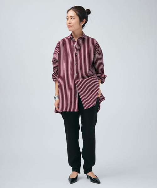 VERMEIL par iena（ヴェルメイユパーイエナ）の「TICCA ティッカ 別注スクエアビッグシャツ uni 0261401012（シャツ/ブラウス・レディース・A/ブラウン・FREE）」の13枚目の写真