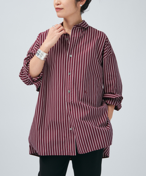 VERMEIL par iena（ヴェルメイユパーイエナ）の「TICCA ティッカ 別注スクエアビッグシャツ uni 0261401012（シャツ/ブラウス・レディース・A/ブラウン・FREE）」の16枚目の写真