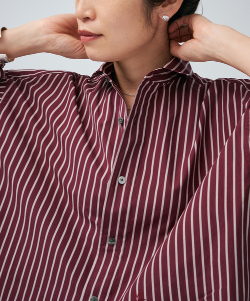 VERMEIL par iena（ヴェルメイユパーイエナ）の「TICCA ティッカ 別注スクエアビッグシャツ uni 0261401012（シャツ/ブラウス・レディース・A/ブラウン・FREE）」の19枚目の写真