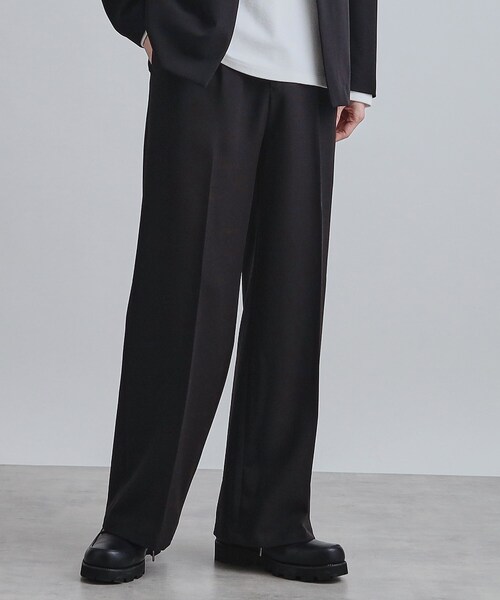 tk.TAKEO KIKUCHI（ティーケータケオキクチ）の「【セットアップ対応】360度ストレッチ ワイドストレートパンツ（その他パンツ・メンズ・ブルー/ブラック/ライトグレー・01/02/03）」の9枚目の写真