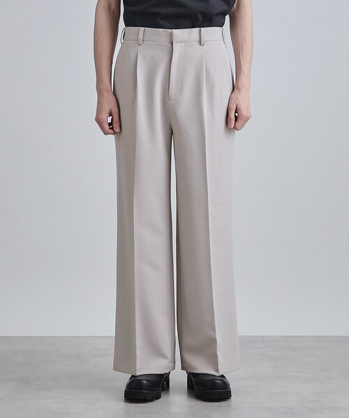 tk.TAKEO KIKUCHI（ティーケータケオキクチ）の「【セットアップ対応】360度ストレッチ ワイドストレートパンツ（その他パンツ・メンズ・ブルー/ブラック/ライトグレー・01/02/03）」の17枚目の写真