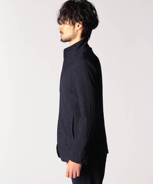 NICOLE CLUB FOR MEN（ニコルクラブフォーメン）の「エステルクレープ スタンドカラーカヴァーオールジャケット（その他アウター・メンズ・ブラック/ネイビー/ベージュ/シルバーグレー・XX-LARGE/X-LARGE/LARGE/MEDIUM）」の8枚目の写真