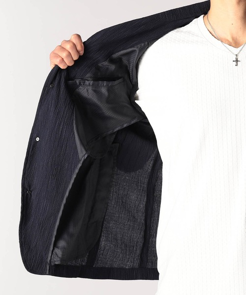 NICOLE CLUB FOR MEN（ニコルクラブフォーメン）の「エステルクレープ スタンドカラーカヴァーオールジャケット（その他アウター・メンズ・ブラック/ネイビー/ベージュ/シルバーグレー・XX-LARGE/X-LARGE/LARGE/MEDIUM）」の15枚目の写真