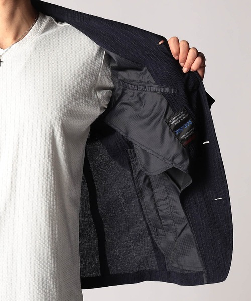 NICOLE CLUB FOR MEN（ニコルクラブフォーメン）の「エステルクレープ スタンドカラーカヴァーオールジャケット（その他アウター・メンズ・ブラック/ネイビー/ベージュ/シルバーグレー・XX-LARGE/X-LARGE/LARGE/MEDIUM）」の16枚目の写真