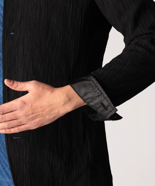 NICOLE CLUB FOR MEN（ニコルクラブフォーメン）の「エステルクレープ スタンドカラーカヴァーオールジャケット（その他アウター・メンズ・ブラック/ネイビー/ベージュ/シルバーグレー・XX-LARGE/X-LARGE/LARGE/MEDIUM）」の21枚目の写真