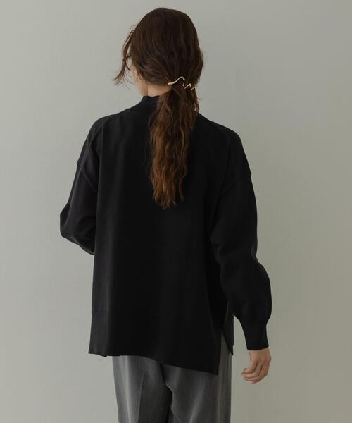URBAN RESEARCH Sonny Label（アーバンリサーチサニーレーベル）の「『UR TECH』サイドスリットプルオーバー（ニット/セーター・レディース・ブラック/グレー/ミント・FREE）」の7枚目の写真