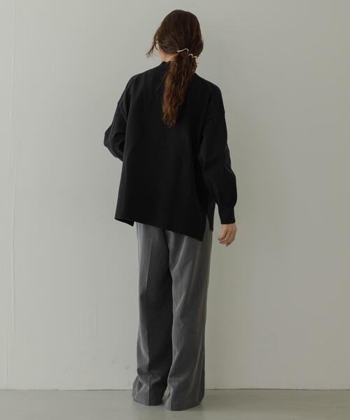 URBAN RESEARCH Sonny Label（アーバンリサーチサニーレーベル）の「『UR TECH』サイドスリットプルオーバー（ニット/セーター・レディース・ブラック/グレー/ミント・FREE）」の10枚目の写真