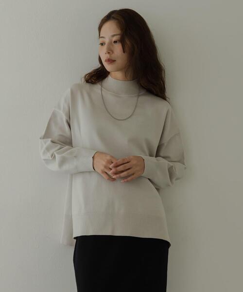 URBAN RESEARCH Sonny Label（アーバンリサーチサニーレーベル）の「『UR TECH』サイドスリットプルオーバー（ニット/セーター・レディース・ブラック/グレー/ミント・FREE）」の14枚目の写真