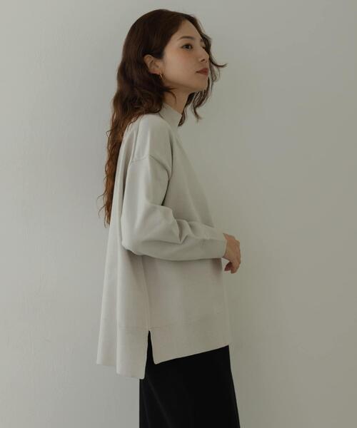 URBAN RESEARCH Sonny Label（アーバンリサーチサニーレーベル）の「『UR TECH』サイドスリットプルオーバー（ニット/セーター・レディース・ブラック/グレー/ミント・FREE）」の15枚目の写真