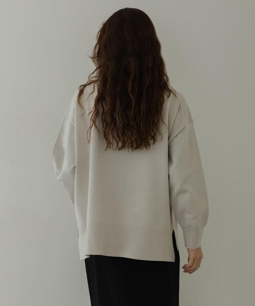 URBAN RESEARCH Sonny Label（アーバンリサーチサニーレーベル）の「『UR TECH』サイドスリットプルオーバー（ニット/セーター・レディース・ブラック/グレー/ミント・FREE）」の16枚目の写真