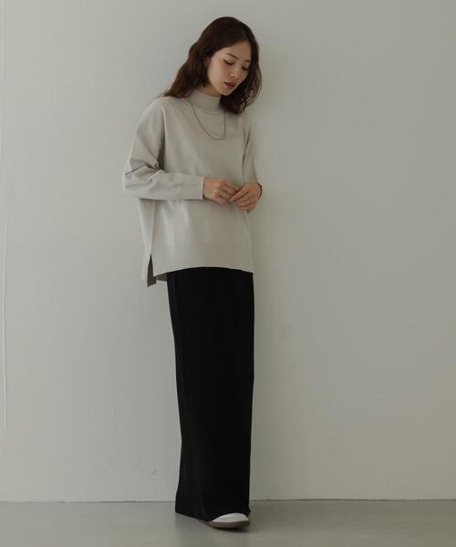 URBAN RESEARCH Sonny Label（アーバンリサーチサニーレーベル）の「『UR TECH』サイドスリットプルオーバー（ニット/セーター・レディース・ブラック/グレー/ミント・FREE）」の17枚目の写真