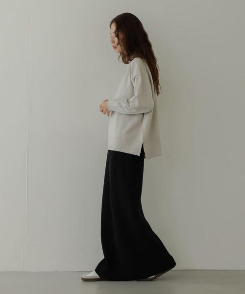 URBAN RESEARCH Sonny Label（アーバンリサーチサニーレーベル）の「『UR TECH』サイドスリットプルオーバー（ニット/セーター・レディース・ブラック/グレー/ミント・FREE）」の18枚目の写真