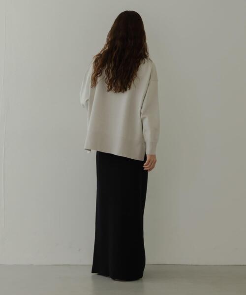 URBAN RESEARCH Sonny Label（アーバンリサーチサニーレーベル）の「『UR TECH』サイドスリットプルオーバー（ニット/セーター・レディース・ブラック/グレー/ミント・FREE）」の19枚目の写真