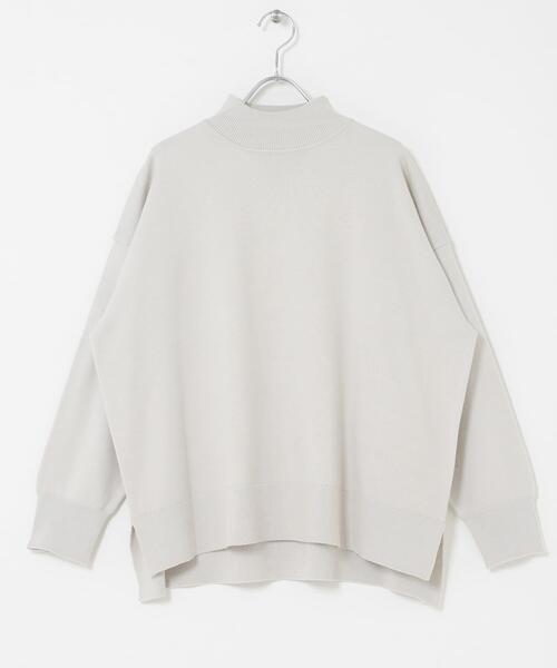 URBAN RESEARCH Sonny Label（アーバンリサーチサニーレーベル）の「『UR TECH』サイドスリットプルオーバー（ニット/セーター・レディース・ブラック/グレー/ミント・FREE）」の20枚目の写真