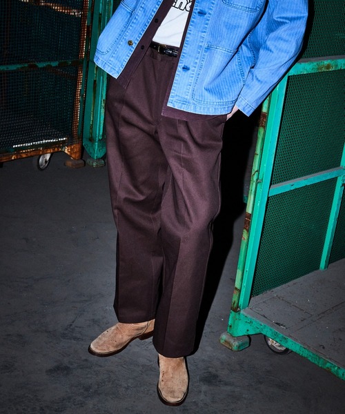 schott（ショット）の「Schott×DICKIES/ショット×ディッキーズ/TC WORK PANTS/TC ワークパンツ（チノパンツ・メンズ・ホワイト/ブラック/ブラウン/その他3・36/34/32/30）」の3枚目の写真