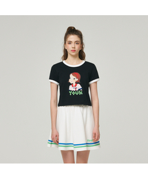 YOUKテニス配色Tシャツ F リア