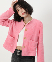 CATTLINE（カトリン）の「ピンクツイードジャケット（テーラードジャケット）」