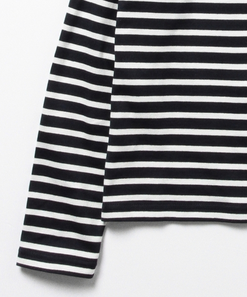 Ray BEAMS（レイビームス）の「Ray BEAMS / ボーダー ヨーク フリル クルーネック（Tシャツ/カットソー・レディース・オフホワイト/ネイビー・ONE SIZE）」の18枚目の写真