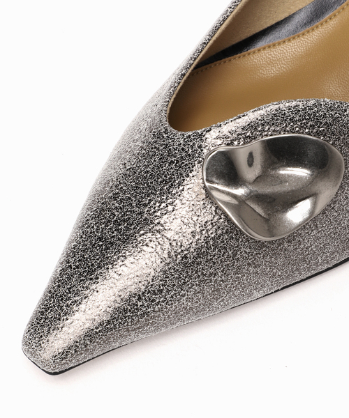 GRISE(グリーズ)の「《追加》GRISE5cmレザーARTYアシメカットパンプス(パンプス・レディース・シルバー/ブラック・23cm/22.5cm/22cm/25cm/24.5cm/24cm/23.5cm)」の17枚目の写真